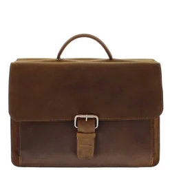 Clearance Plevier Retro Newton Laptoptas 3 vaks 15.6" bruin