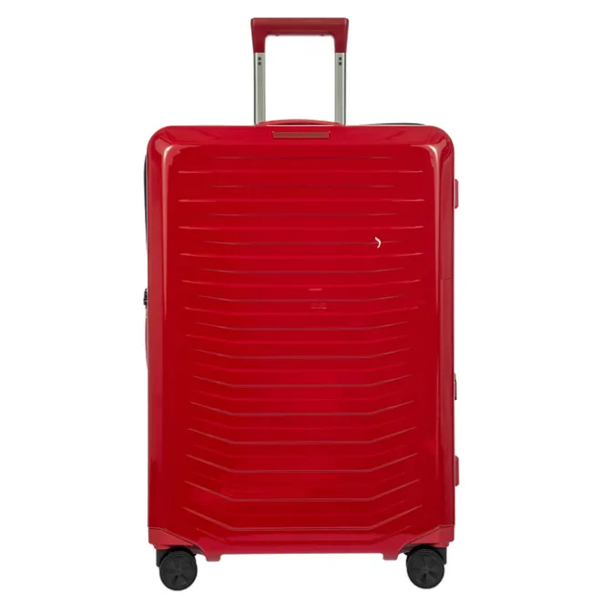 Clearance Porsche Design Roadster Hardcase Spinner Trolley L carmine red shiny