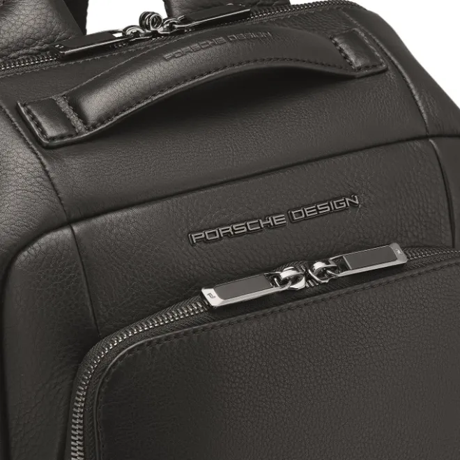 Best Porsche Design Roadster Leather Backpack XS black