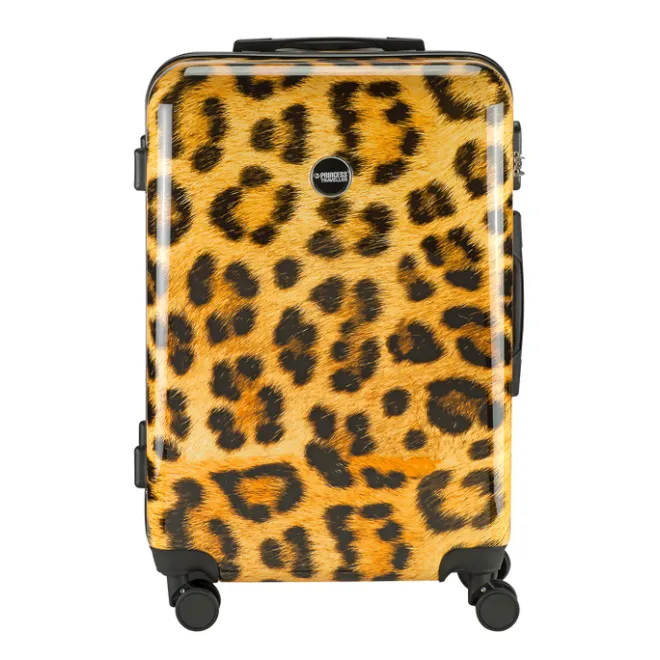 New Princess Traveller Animal Print Medium Trolley leopard II