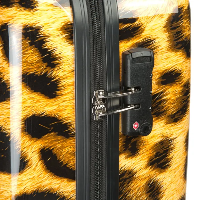 New Princess Traveller Animal Print Cabin Trolley leopard II