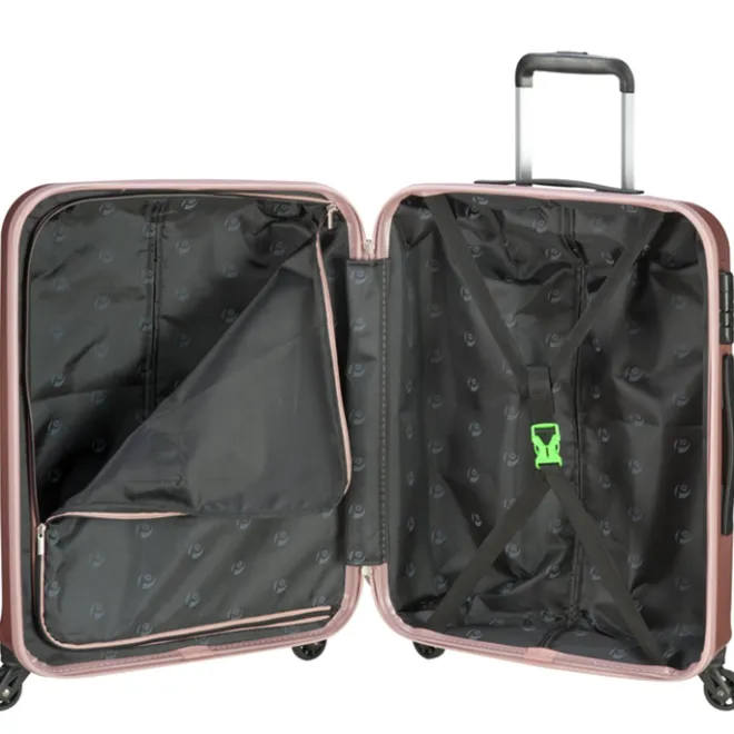 Online Princess Traveller Sumatra TSA Recycled PET Trolley L pink