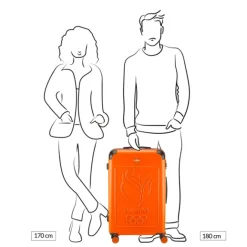 Online Princess Traveller TeamNL Large Trolley orange