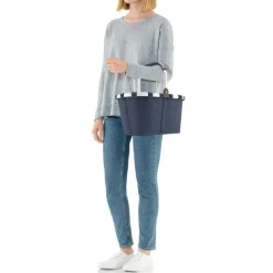 Hot Reisenthel Shopping Carrybag herringbone dark blue