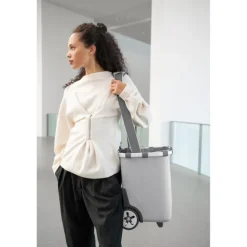 Discount Reisenthel Shopping Carrycruiser herringbone grey