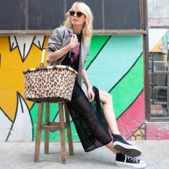Sale Reisenthel Shopping Carrybag frame leo macchiato