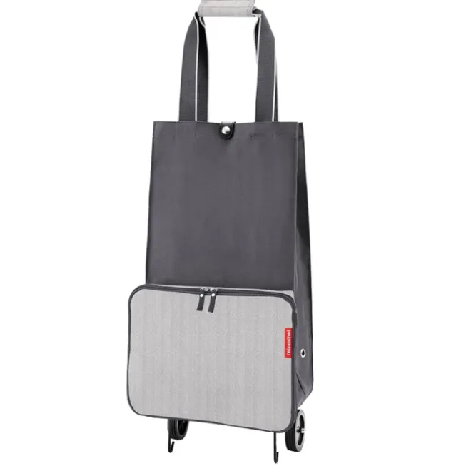Discount Reisenthel Shopping Foldable Trolley herringbone grey