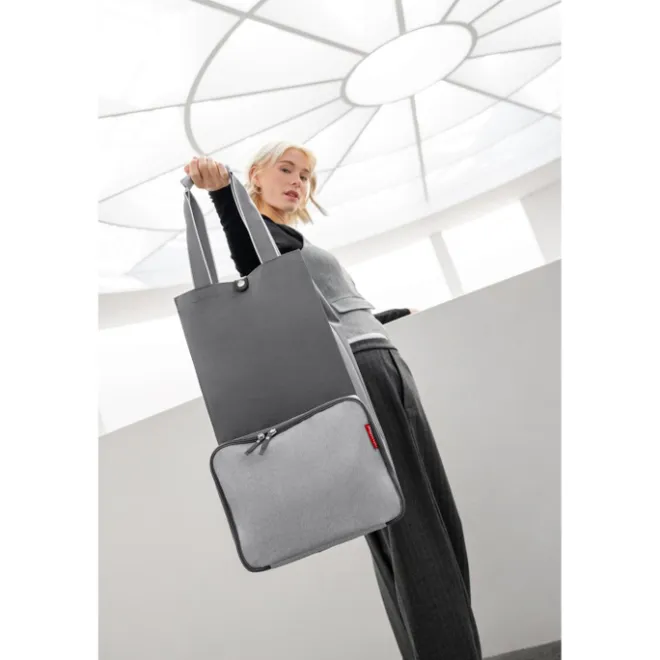 Discount Reisenthel Shopping Foldable Trolley herringbone grey