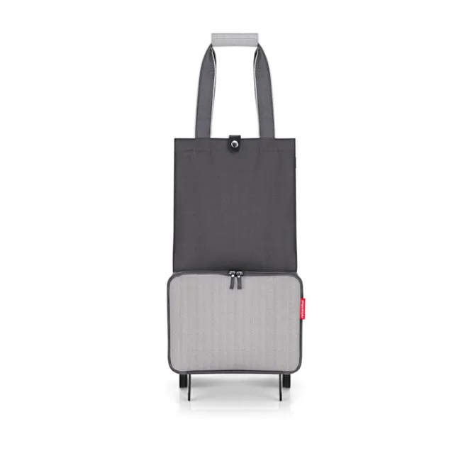 Discount Reisenthel Shopping Foldable Trolley herringbone grey