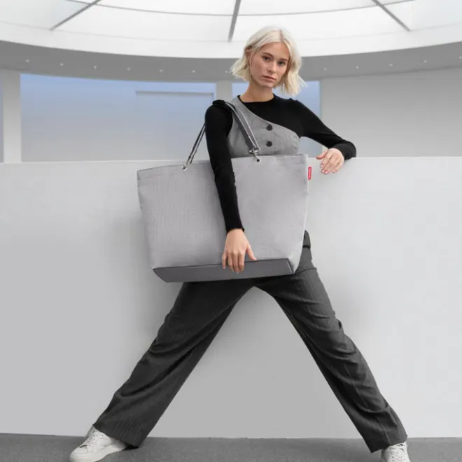 Outlet Reisenthel Shopping Shopper XL herringbone grey