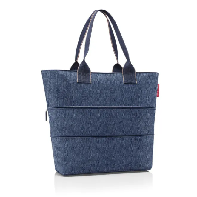 Sale Reisenthel Shopping Shopper e1 herringbone dark blue