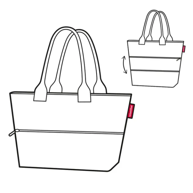 Online Reisenthel Shopping Shopper e1 twist zilver