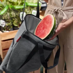 Online Reisenthel Shopping Thermo Cooler Backpack twist silver