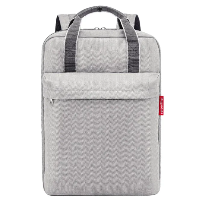 Discount Reisenthel Travelling Allday Backpack M herringbone grey
