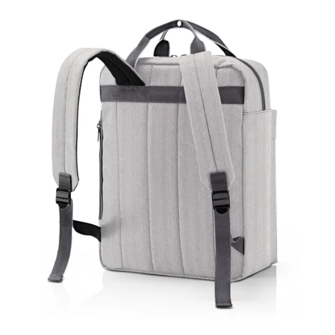 Discount Reisenthel Travelling Allday Backpack M herringbone grey