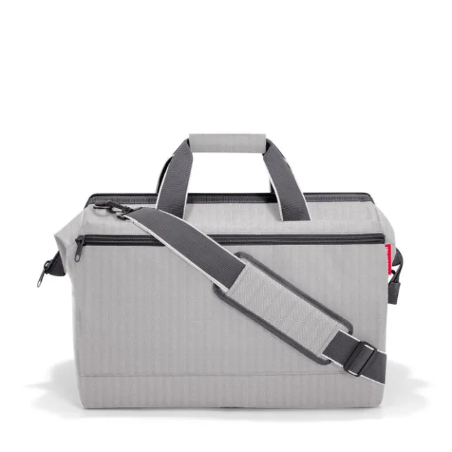 Discount Reisenthel Travelling Allrounder L Pocket herringbone grey