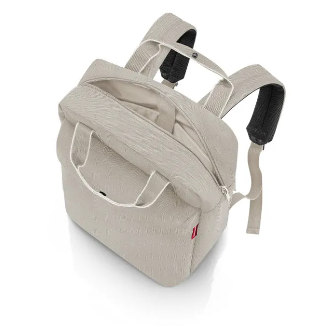 Online Reisenthel Travelling Allday Backpack M herringbone sand