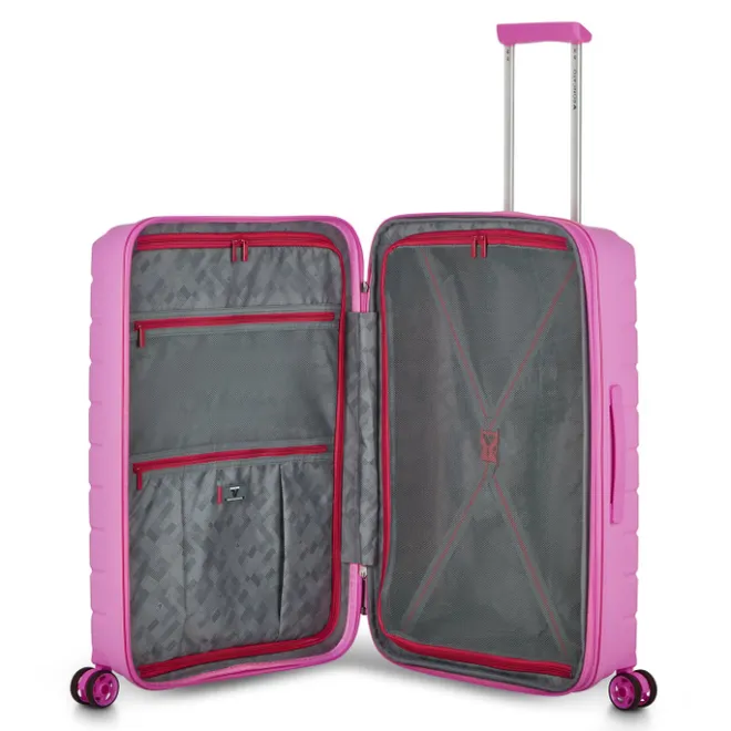 Hot Roncato B-Flying Expandable Trolley 68 spot pink