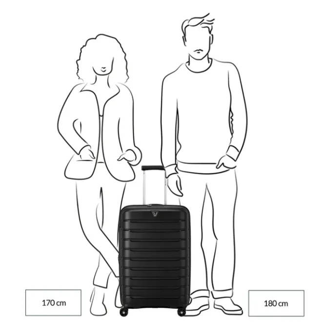 Hot Roncato B-Flying Expandable Trolley 68 spot sky blue