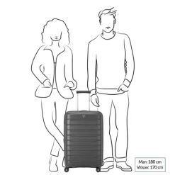 Clearance Roncato B-Flying Expandable Trolley 68 blu notte
