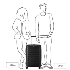 Hot Roncato B-Flying Expandable Trolley 68 brilliant green
