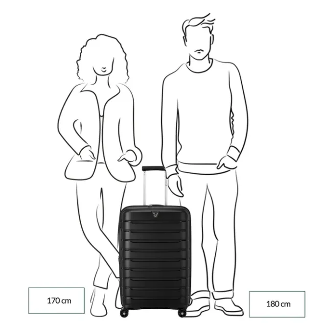 Hot Roncato B-Flying Expandable Trolley 68 brilliant green