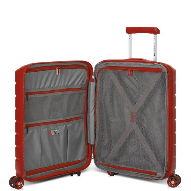 Clearance Roncato B-Flying Expandable Trolley 55 rosso
