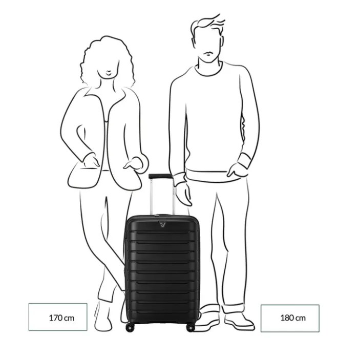 Clearance Roncato B-Flying Expandable Trolley 68 flyingorchid
