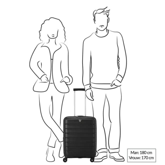 Clearance Roncato B-Flying Expandable Trolley 55 denim