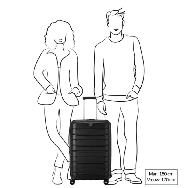 Online Roncato B-Flying Expandable Trolley 68 spot cyber lime