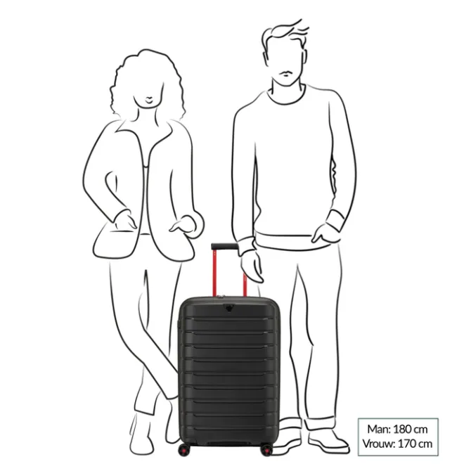 Hot Roncato B-Flying Move Expandable Trolley 68 nero fumo