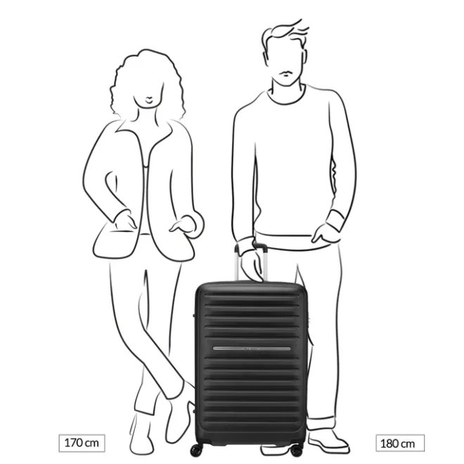 Best Roncato Ibiza Large Trolley 75 nero