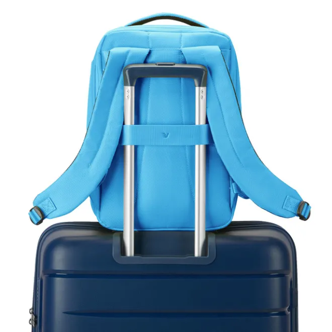 Discount Roncato Ironik 2.0 Mini Expandable Underseater Backpack denim blue