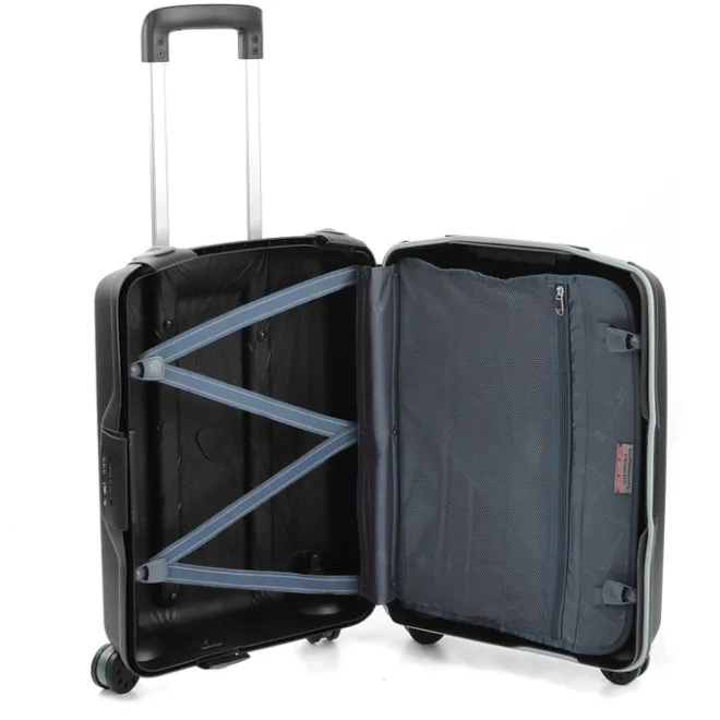 New Roncato Light 4 Wiel Cabin Trolley 55 nero