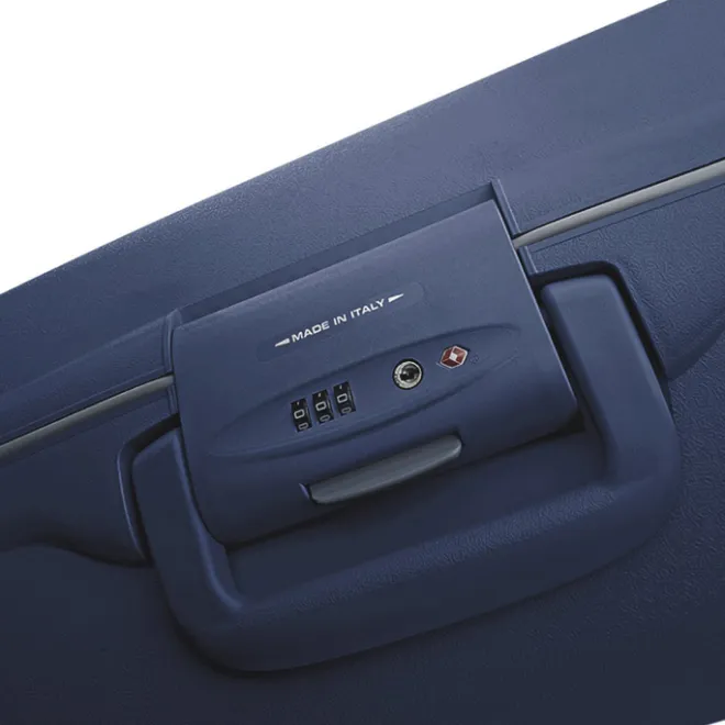 Clearance Roncato Light 4 Wiel Trolley 68 navy blue