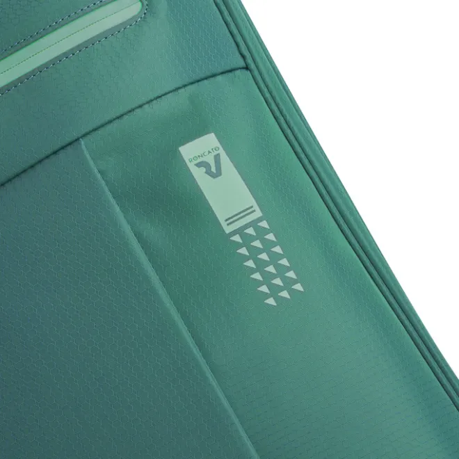 Hot Roncato Lite Soft 2 Wheel Cabin Trolley verde bottiglia