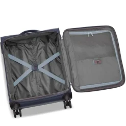 New Roncato Lite Soft 4 Wheel Cabin Trolley blu navy