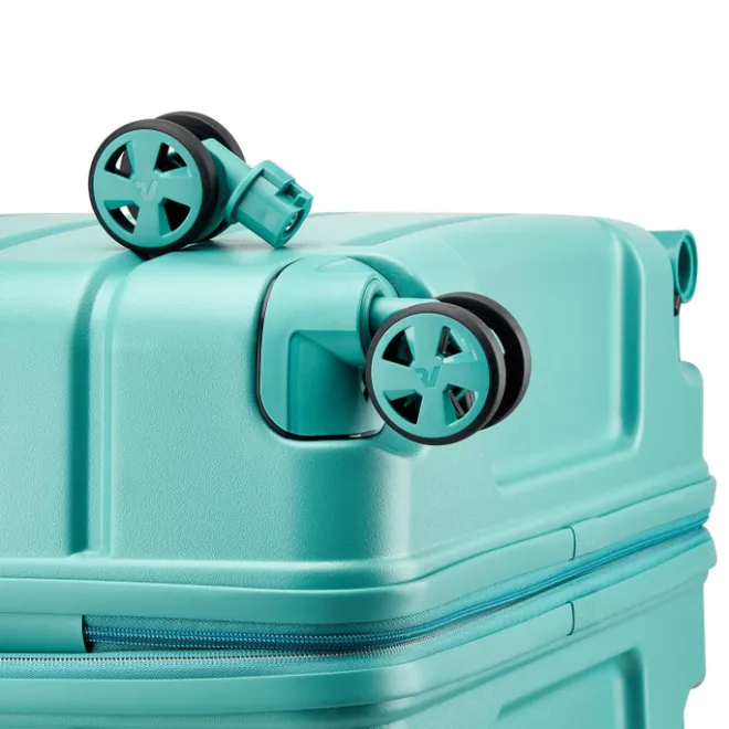 Outlet Roncato ReLIFE Expandable Trolley 78 Detachable Wheels salvia