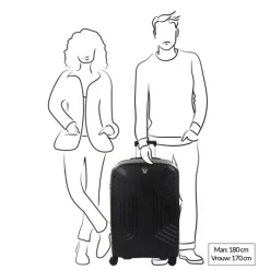 Discount Roncato Ypsilon 4.0 Expandable Trolley 78 nero