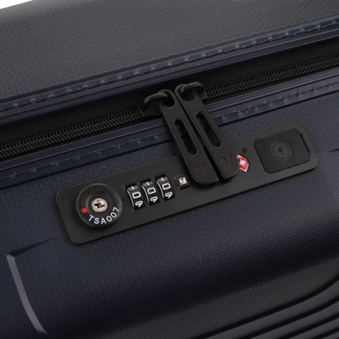 Best Roncato Ypsilon 4.0 Expandable Trolley with USB 55 blu notte
