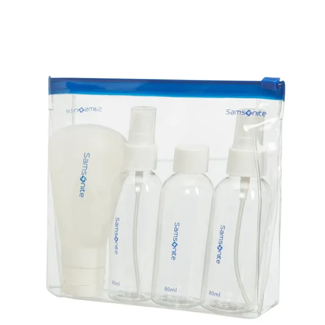 Best Samsonite Accessoires Bottle Set Pack of 4 translucent