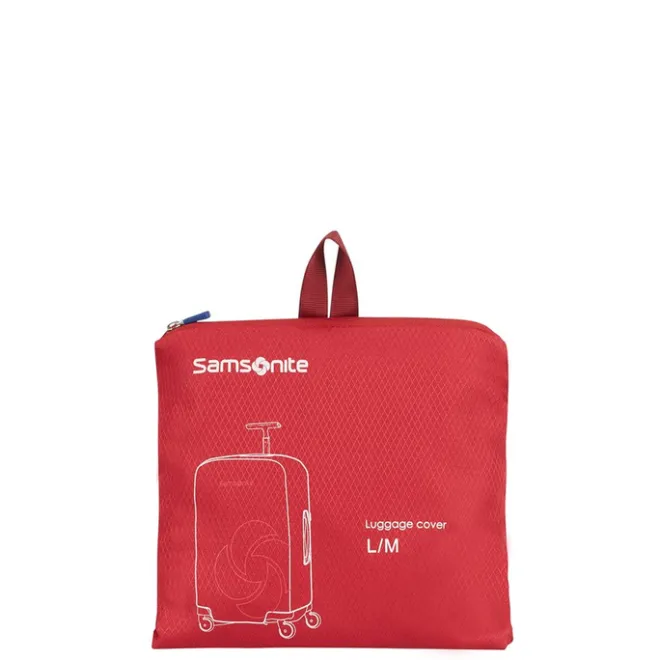 Sale Samsonite Accessoires Foldable Luggage Cover L/M red