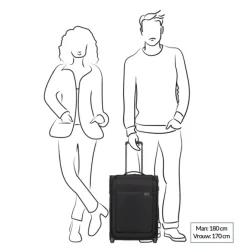 New Samsonite Airea Upright 55 Exp Toppocket dark blue