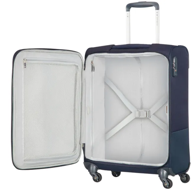 New Samsonite Base Boost Spinner 55 Length 40 navy blue