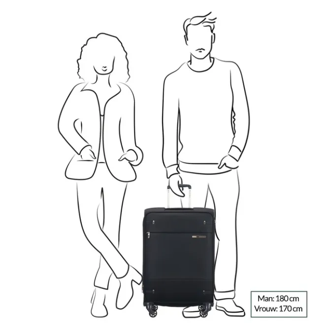 Best Samsonite Base Boost Spinner 66 Expandable navy blue