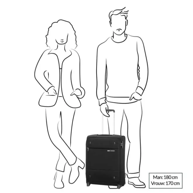 Samsonite Base Boost Upright 55 Lenght 40 navy blue