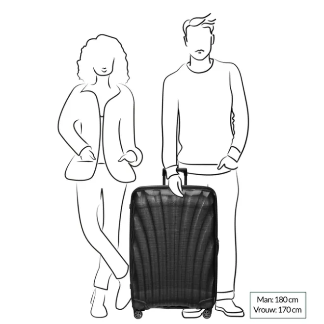 Discount Samsonite C-Lite Spinner 81 black