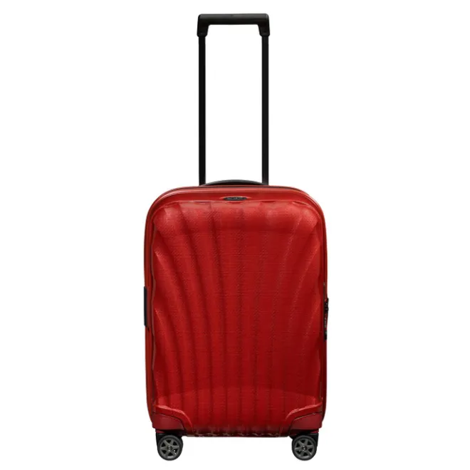 Clearance Samsonite C-Lite Spinner 55 Exp chili red