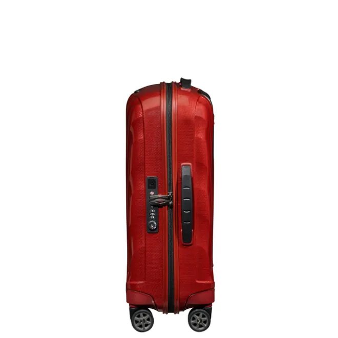 Clearance Samsonite C-Lite Spinner 55 Exp chili red