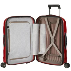 Clearance Samsonite C-Lite Spinner 55 Exp chili red